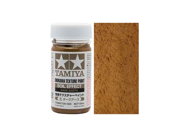 Tamiya Texture Paint - Dark Earth 100ml Soil Effect 