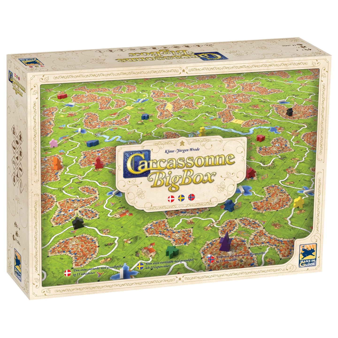 Carcassonne Big Box Brädspel - Svensk Med 11 utvidelser