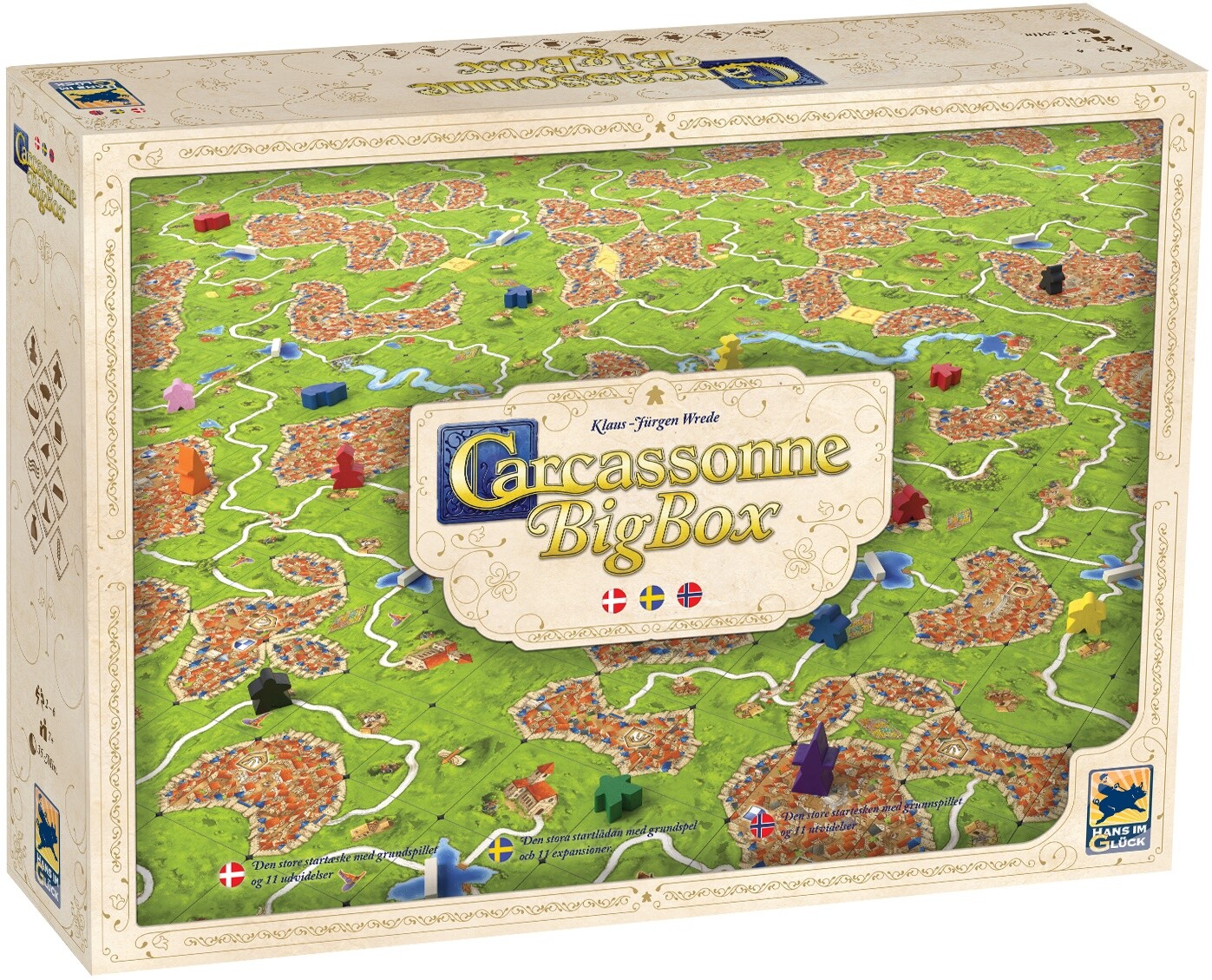 Carcassonne Big Box Brädspel - Svensk Med 11 utvidelser