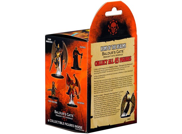 D&D Figur Icons Descent Avernus Booster Dungeons & Dragons - 4 figurer/booster 