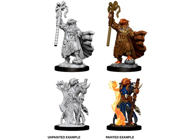 D&D Figur Nolzur Dragonborn Sorce Female Nolzur's Marvelous Miniatures - Ej målad 