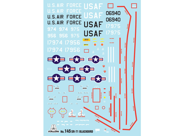 Lockheed SR-71 Blackbird with Drone Italeri 1:72 Byggsats 