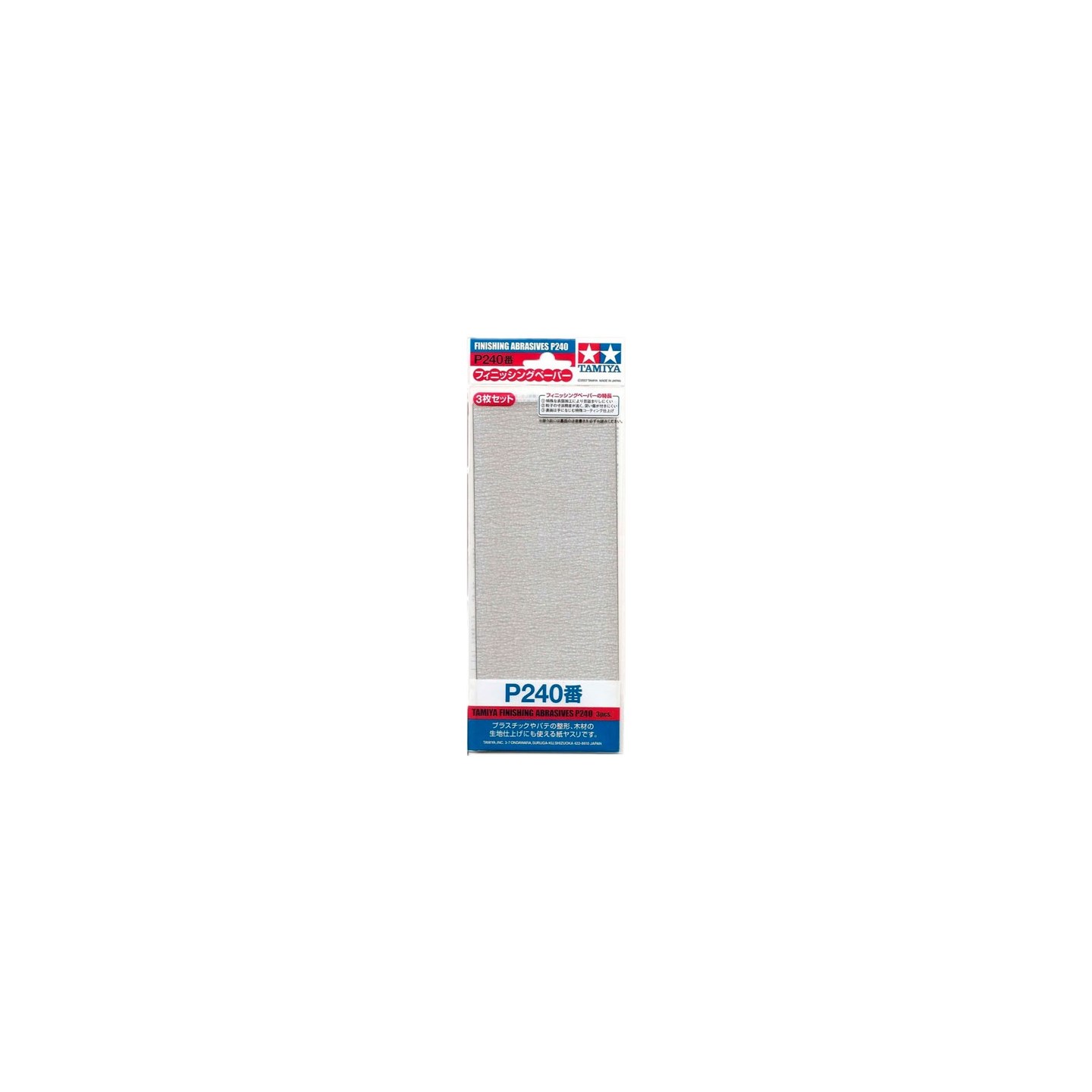 Tamiya Finishing Abrasives P240 - 3 stk