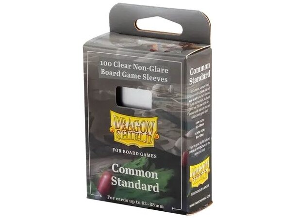 Brädspel Kortskydd 100 st 63x88 Common Standard 