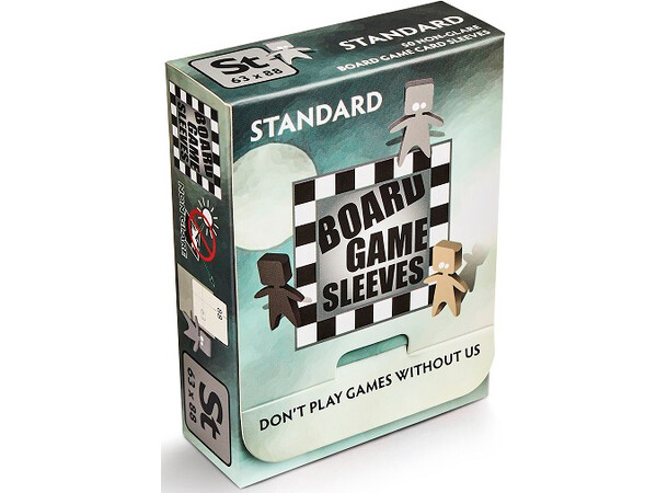 Brädspel Kortskydd 100 st 63x88 Common Standard 