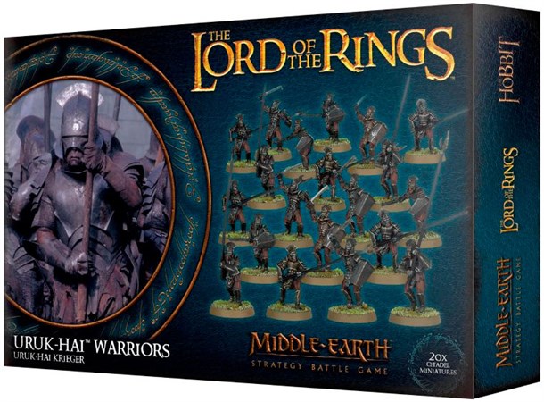 Lord of the Rings Uruk Hai Warriors Middle-Earth Strategy Battle Game 