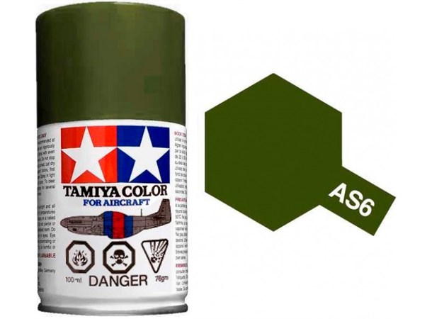 Tamiya Airspray AS-6 Olive Drab USAAF Tamiya 86506 - 100ml 