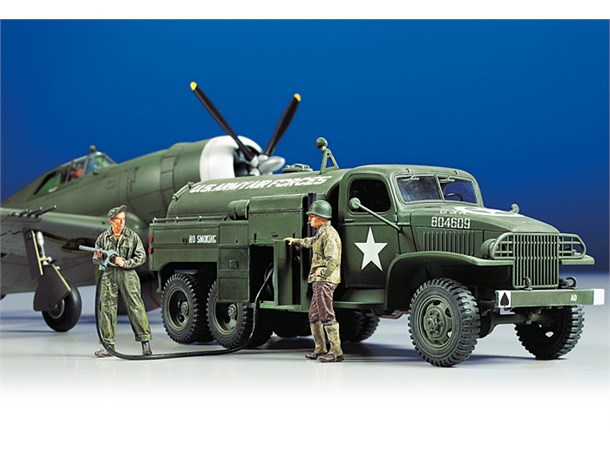 US 2 1/2ton 6x6 Airfield Fuel Truck Tamiya 1:48 Byggesett 