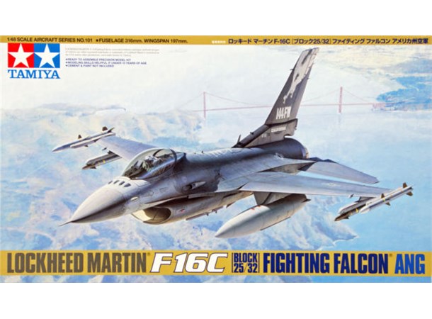 Lockheed F16C Block 25/32 Fighting Falco Tamiya 1:48 Byggsats 