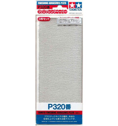 Tamiya Finishing Abrasives P320 - 3 st Sandpapper