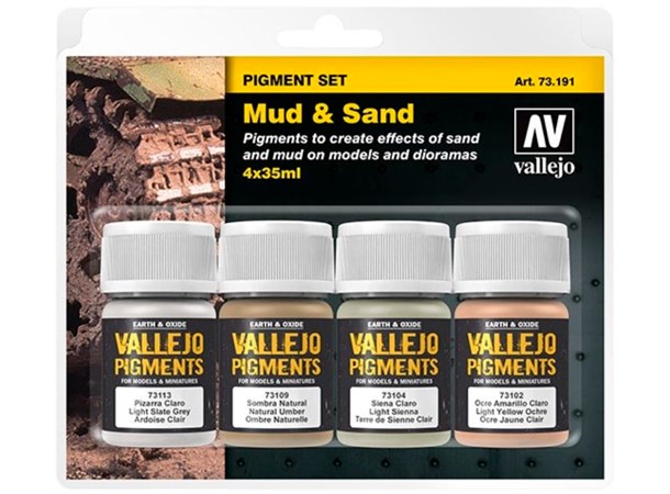 Vallejo Pigment Set Mud & Sand 
