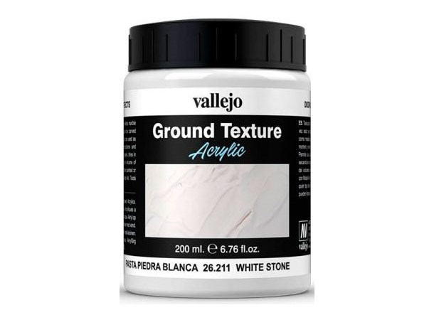 Vallejo Texture White Stone 200ml Ground Texture Acrylic 