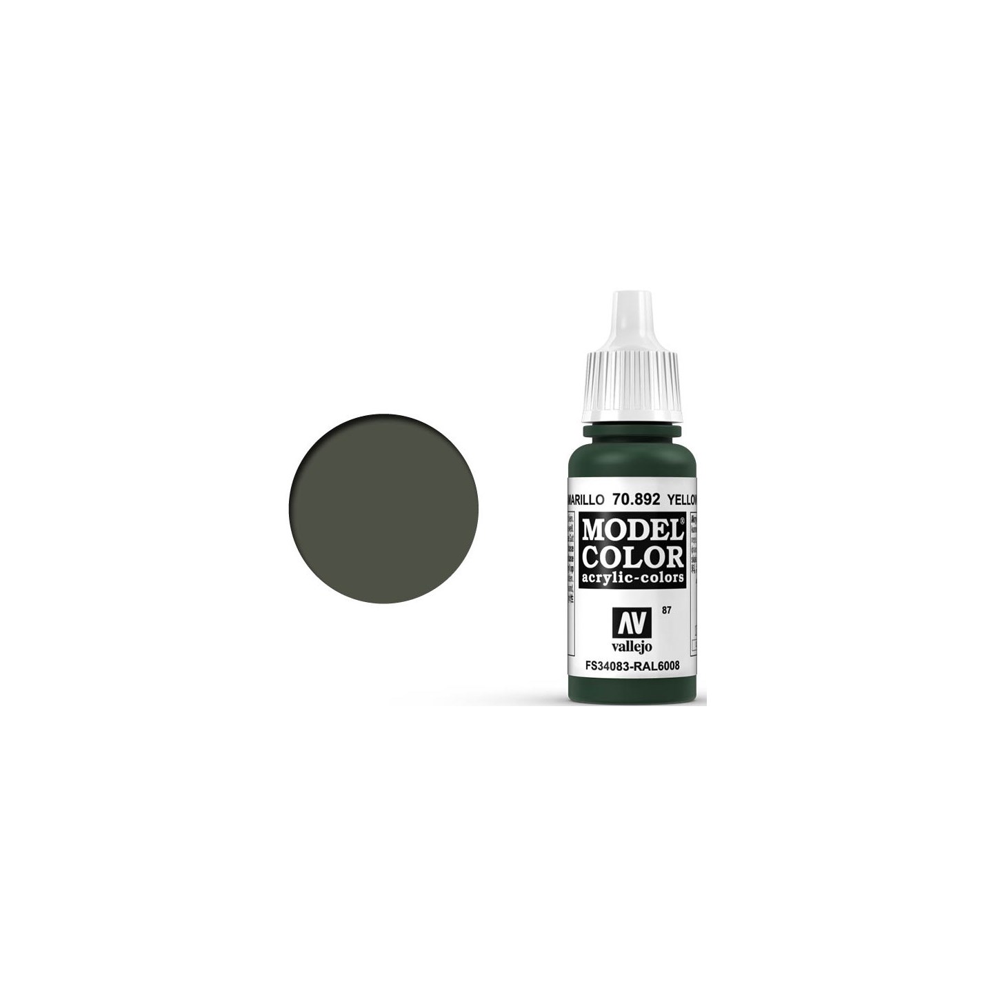 Vallejo Model Color Yellow Olive 17ml