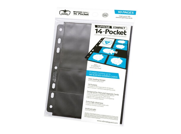 14-Pocket Supreme Compact x10 Standard Size + Mini American Pages 