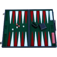 Backgammon Komplett 45 cm Vinyl Levereras i vinylfodral