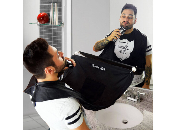 Beard Shaving Buddy Apron Säg adjö till skäggrester i handfatet 