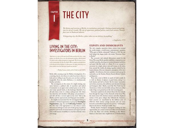 Call of Cthulhu RPG Berlin Wicked City 
