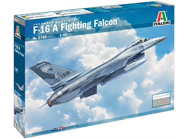 F-16 A Fighting Falcon 31,5 cm Italeri 1:48 Byggsats 