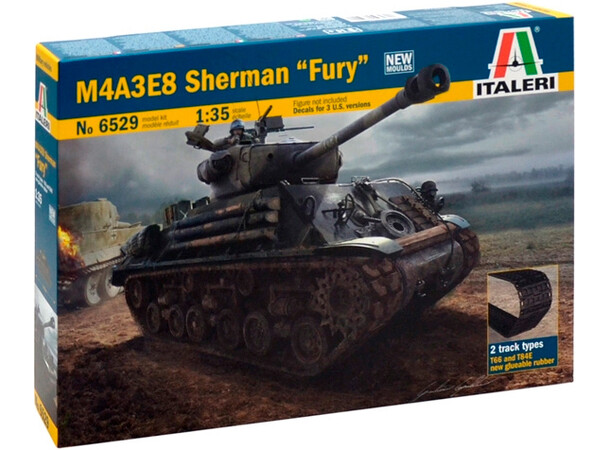 M4A3E8 Sherman Fury Italeri 1:35 Byggsats 