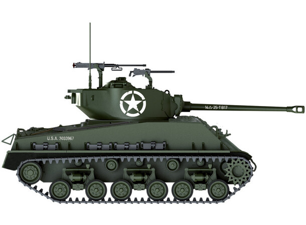 M4A3E8 Sherman Fury Italeri 1:35 Byggsats 