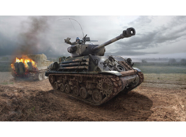M4A3E8 Sherman Fury Italeri 1:35 Byggsats 