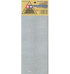 Tamiya Finishing Abrasives Fine Ver 1 2x400 - 1x600 - 2x1000 Sandpapper