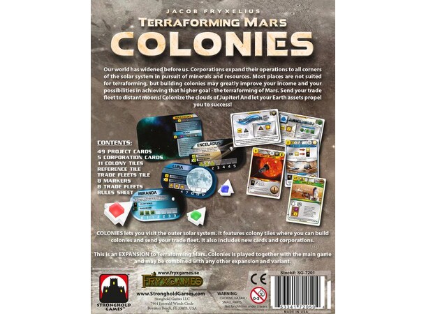 Terraforming Mars Colonies Exp - Engelsk Expansion till Terraforming Mars 