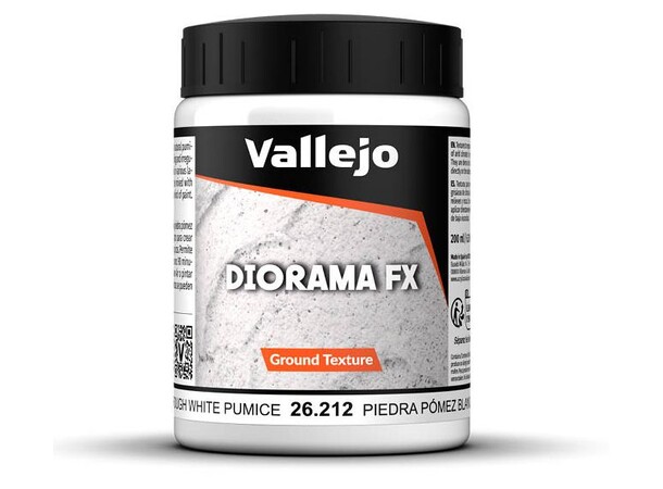 Vallejo Texture Rough White Pumice 200ml Ground Texture Acrylic - Resinpasta 