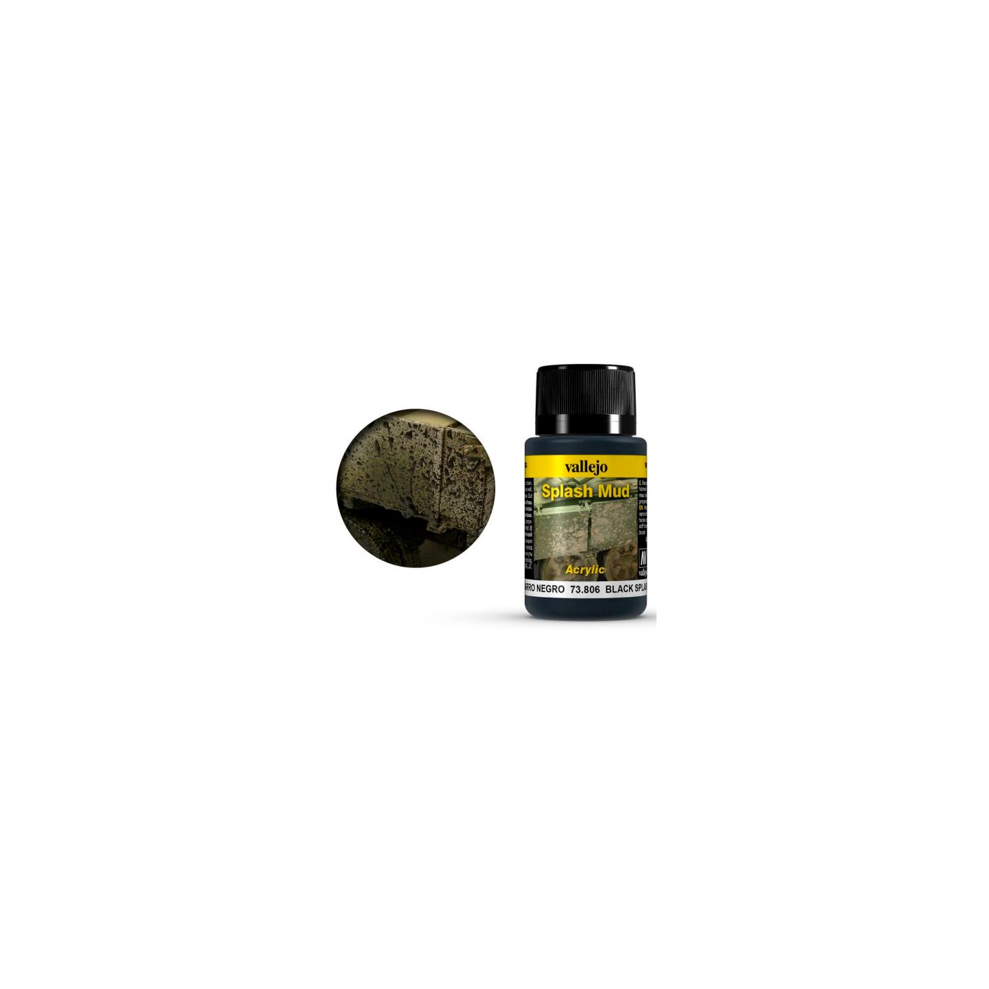 Vallejo Splash Mud Black - 40ml