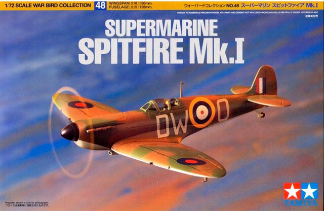 Supermarine Spitfire Mk.I 1:72 Tamiya 1:72 Byggsats
