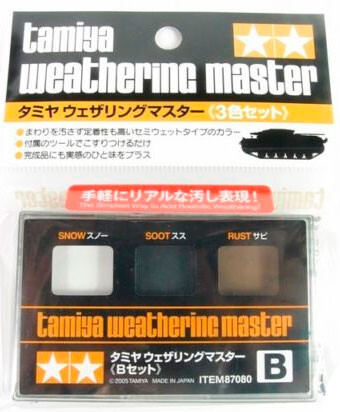 Tamiya Weathering Master B-Set Snow, Soot, Rust