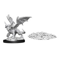 D&D Figur Nolzur Blue Dragon Wyrmling Nolzur's Marvelous Miniatures - Ej målad