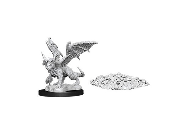 D&D Figur Nolzur Blue Dragon Wyrmling Nolzur's Marvelous Miniatures - Ej målad 