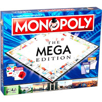 Monopoly Mega Edition Brädspel 12 extra fält och 8 fler gatunamn