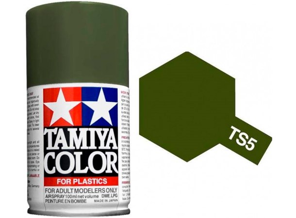 Tamiya Airspray TS-5 Olive Drab Tamiya 85005 - 100ml 