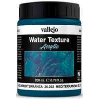 Vallejo Water Mediterranean Blue 200ml Water Texture Acrylic