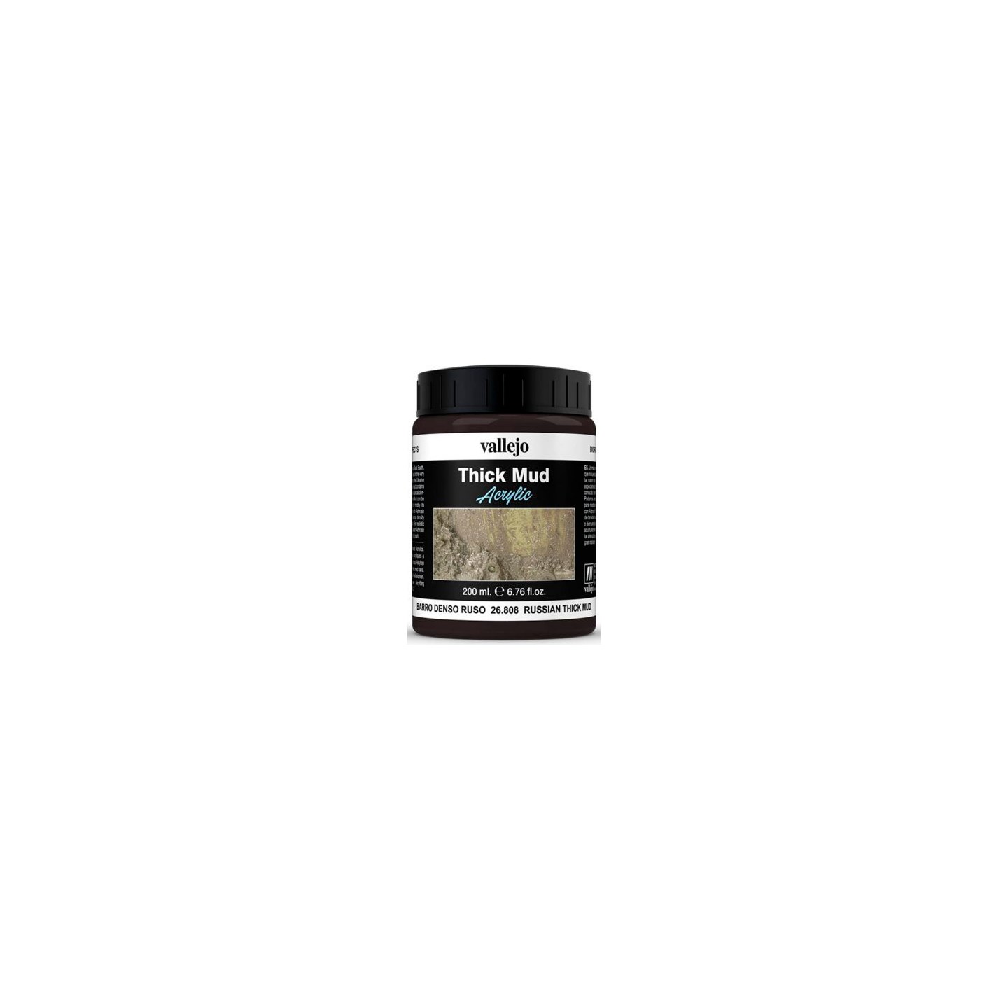 Vallejo Texture Russian Mud 200ml Thick Mud Texture Acrylic
