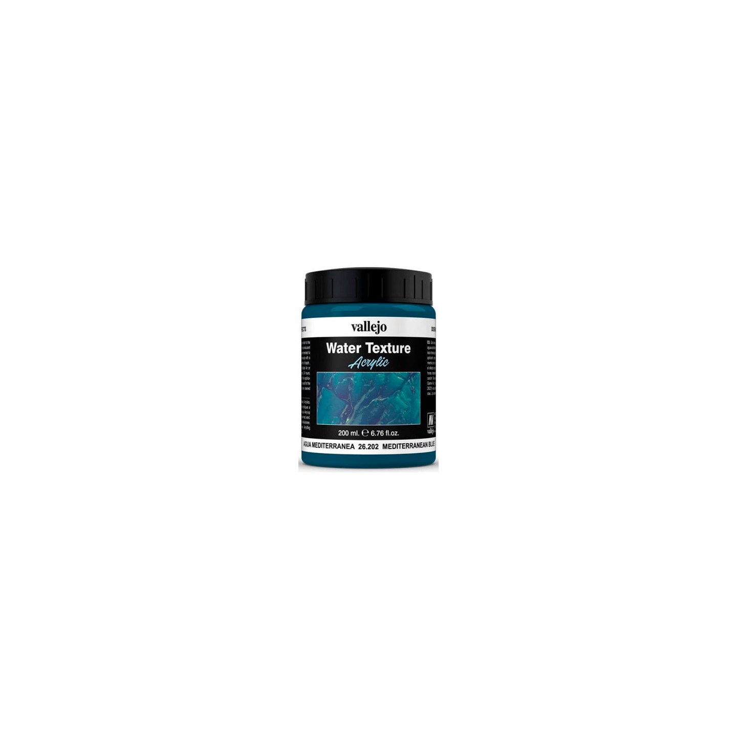 Vallejo Water Mediterranean Blue 200ml Water Texture Acrylic