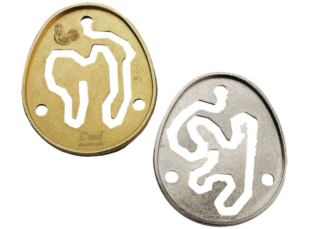 Cast Puzzle 4/6 LOeuf Hjärngympa metall Svårighetsgrad 4/6 