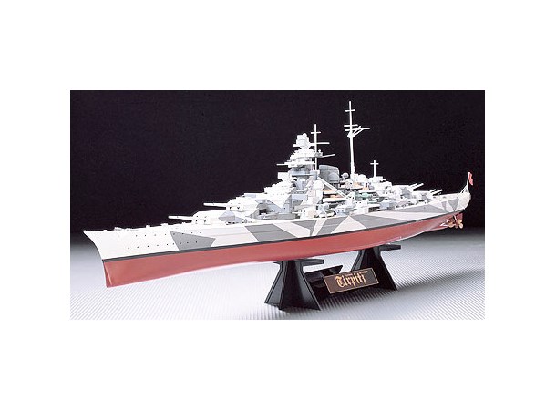 German Battleship Tirpitz Tamiya 1:350 Byggsats 