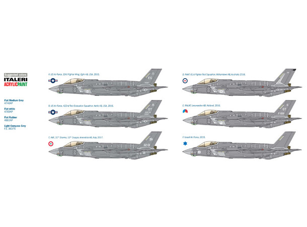 Lockheed F-35A Lightning II 1:32 Italeri 1:32 Byggsats 
