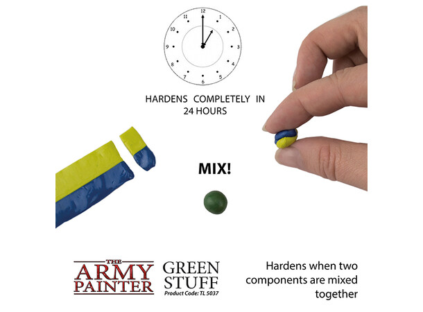 Army Painter Green Stuff 2X10 cm 