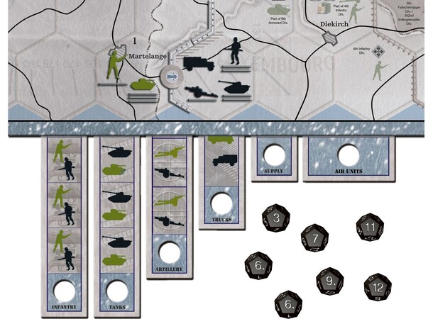Axis & Allies Battle of the Bulge Brettspill 