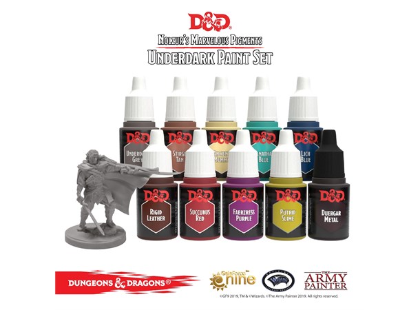 D&D Army Painter Underdark Paint Set 10 färger Nolzur's Marvelous Pigments 