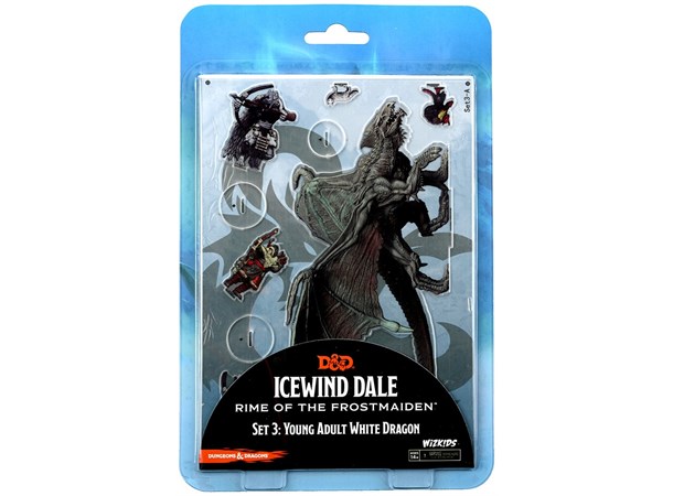 D&D Figur Idols 2D Icewind Dale Set 3 Young Adult White Dragon 