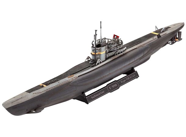 German Submarine Type VII C/41 Starter Revell 1:350 Byggsats Starter Set 