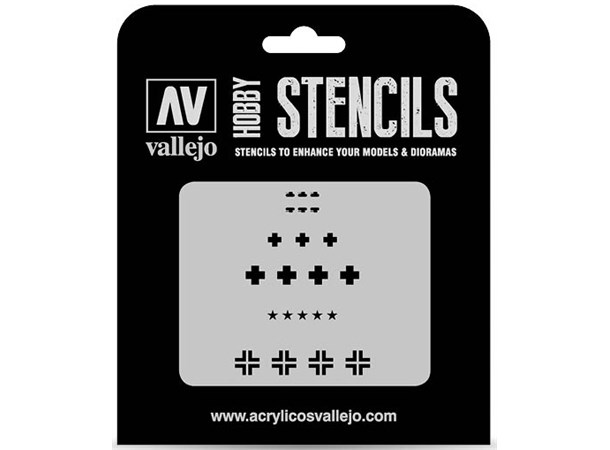 Hobby Stencils German WWII Tank Marking Vallejo 