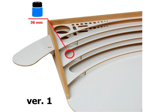 Hobbyzone Pro Paint Station - 36mm 60 x 40 x 6 cm - Plats för 50 målningar 