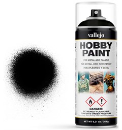 Vallejo Hobby Paint Spray Black 400ml Sprayburk - Surface Primer