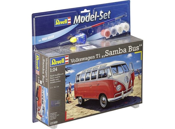 Volkswagen T1 Samba Bus Starter Set Revell 1:24 Byggsats 